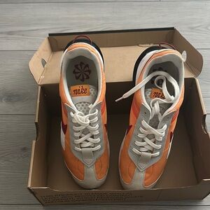 Nike Orange and White Sneakers